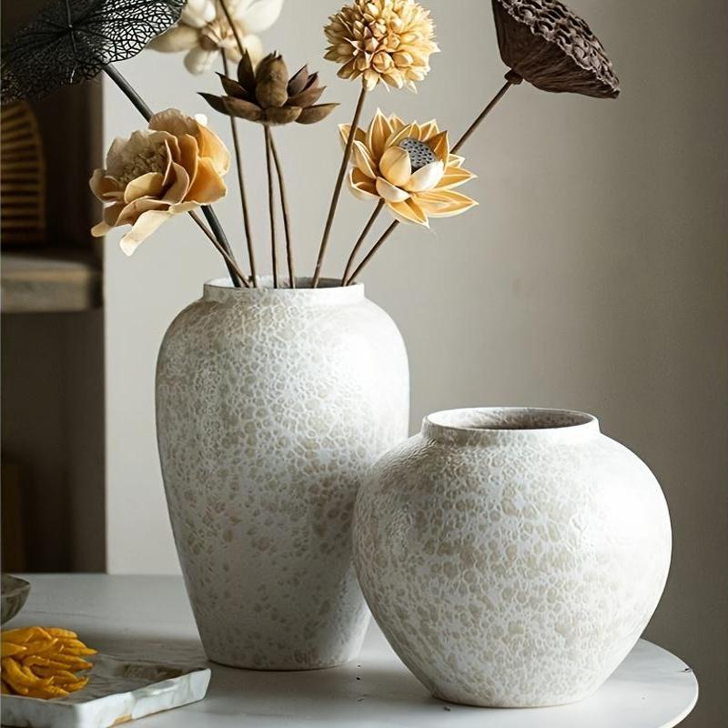 Centerpiece Vase Tall - Large Elegant Ceramic Vase - Decorative