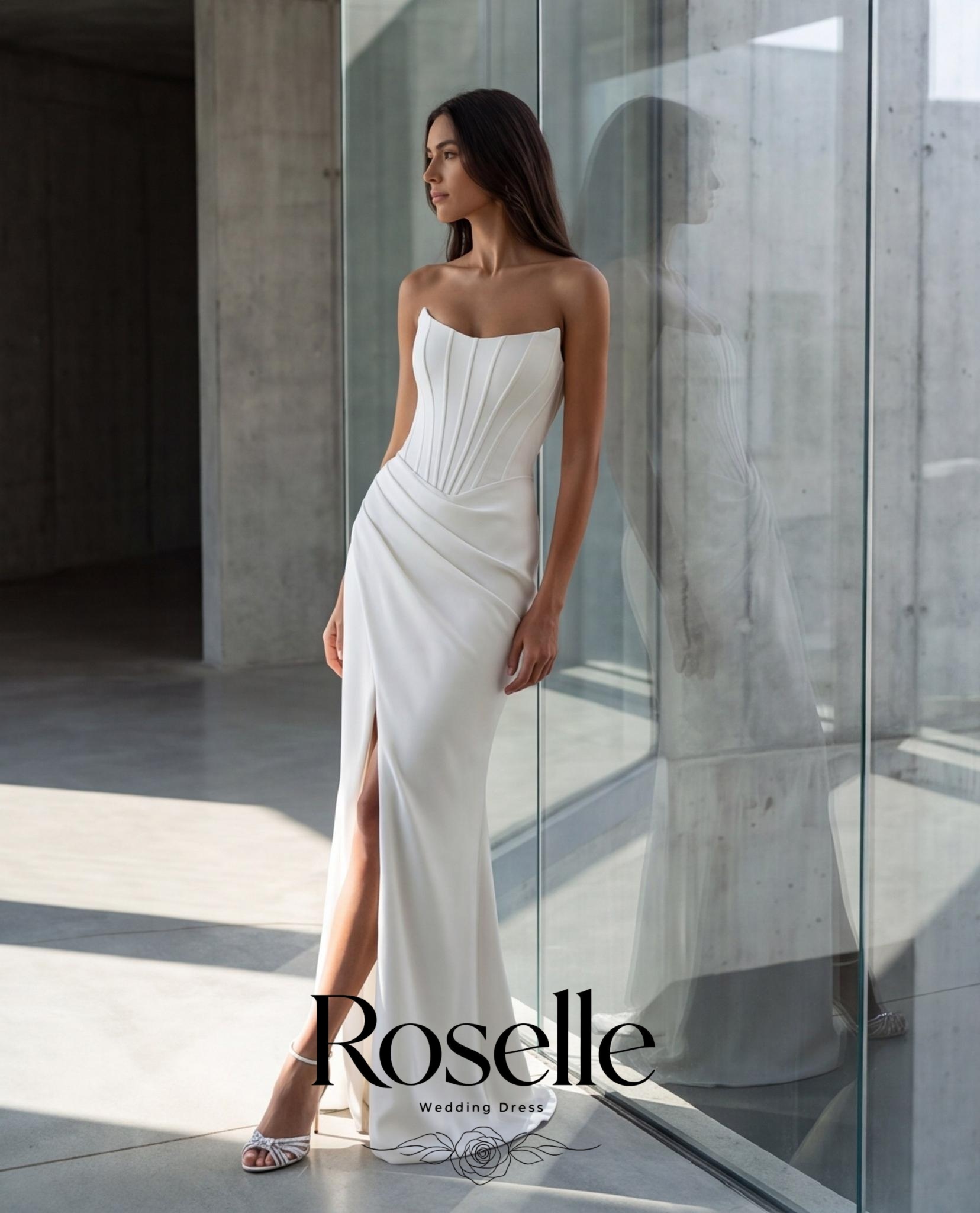 ROSELLE Mermaid Simple Elegant - Wedding Qw 评论和价格