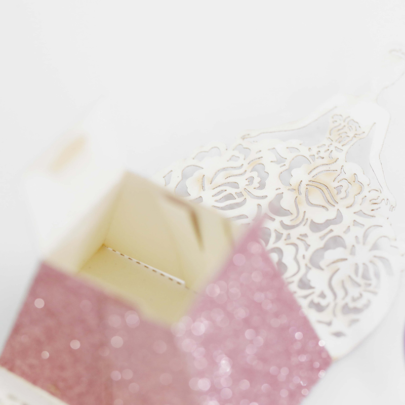 10Pcs/set Bride Flower Dresses - Wedding Favor Box 评论和价格
