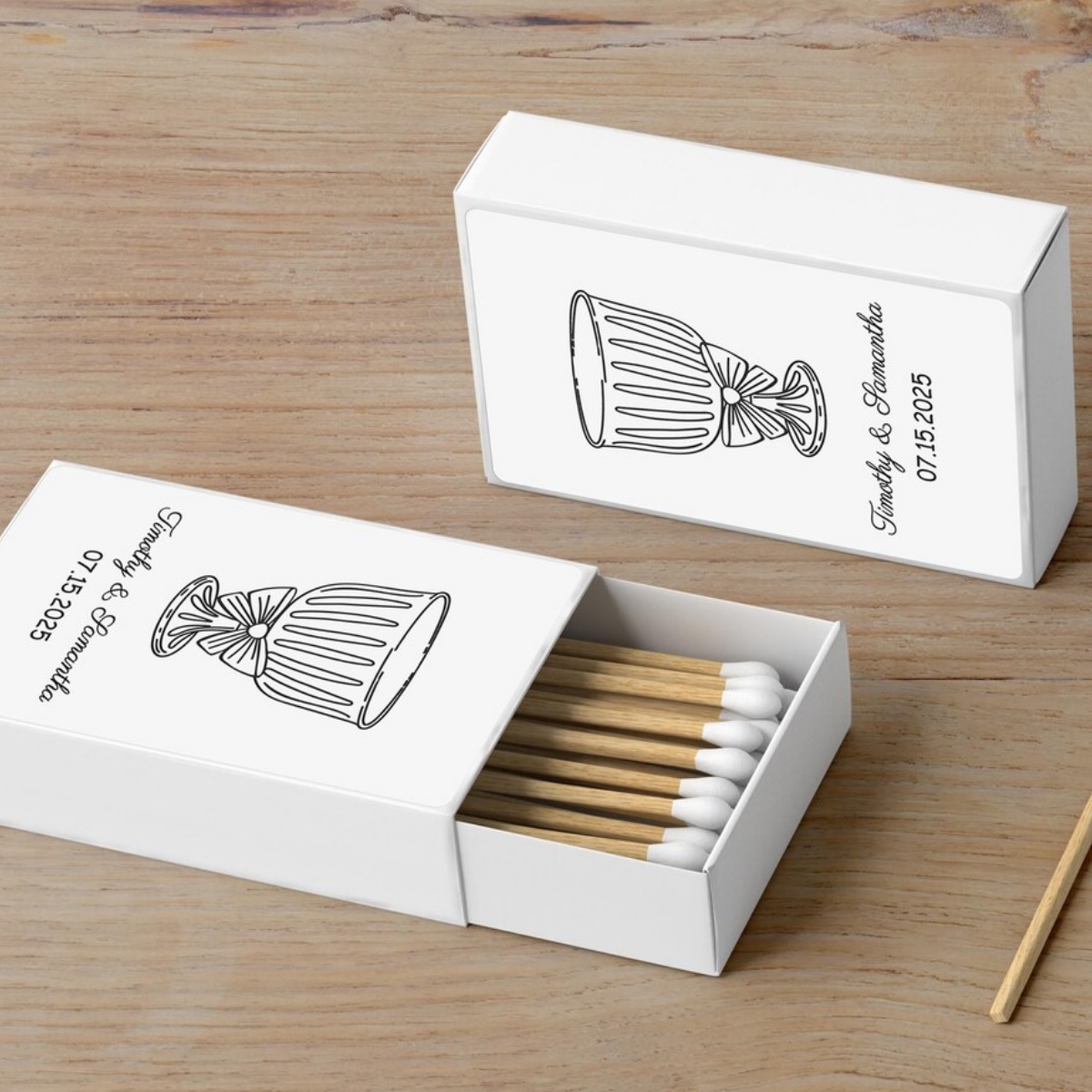 Personalized Matchbox - Custom - Champagne Tower Set 评论和价格