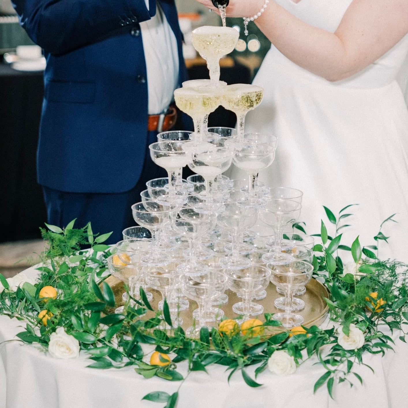 20/40/60Pcs Wedding Champagne  - Champagne Tower Set 评论和价格