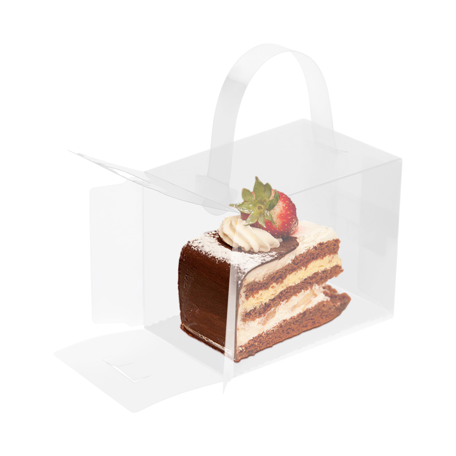 50 Pcs Clear Cake Boxes Set, P - Wedding Favor Box 评论和价格
