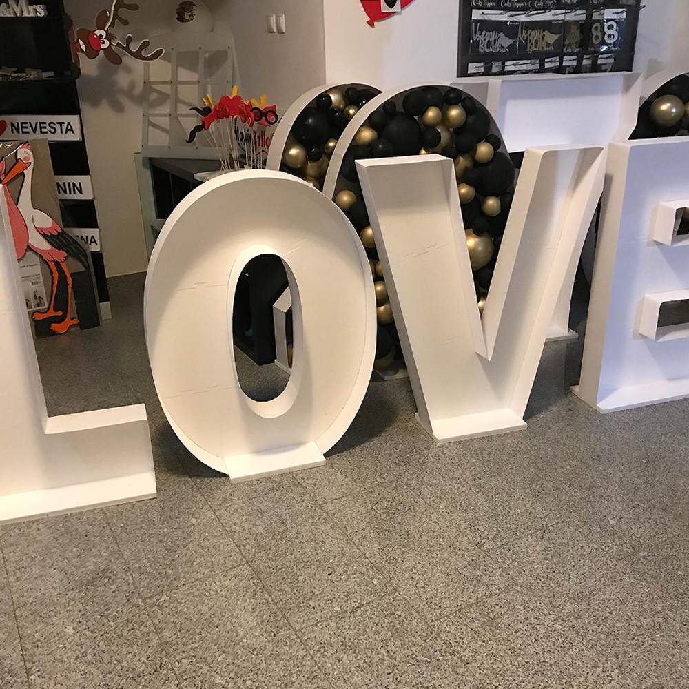 2.4FT Letters Balloons Frame M - Wedding Z 评论和价格