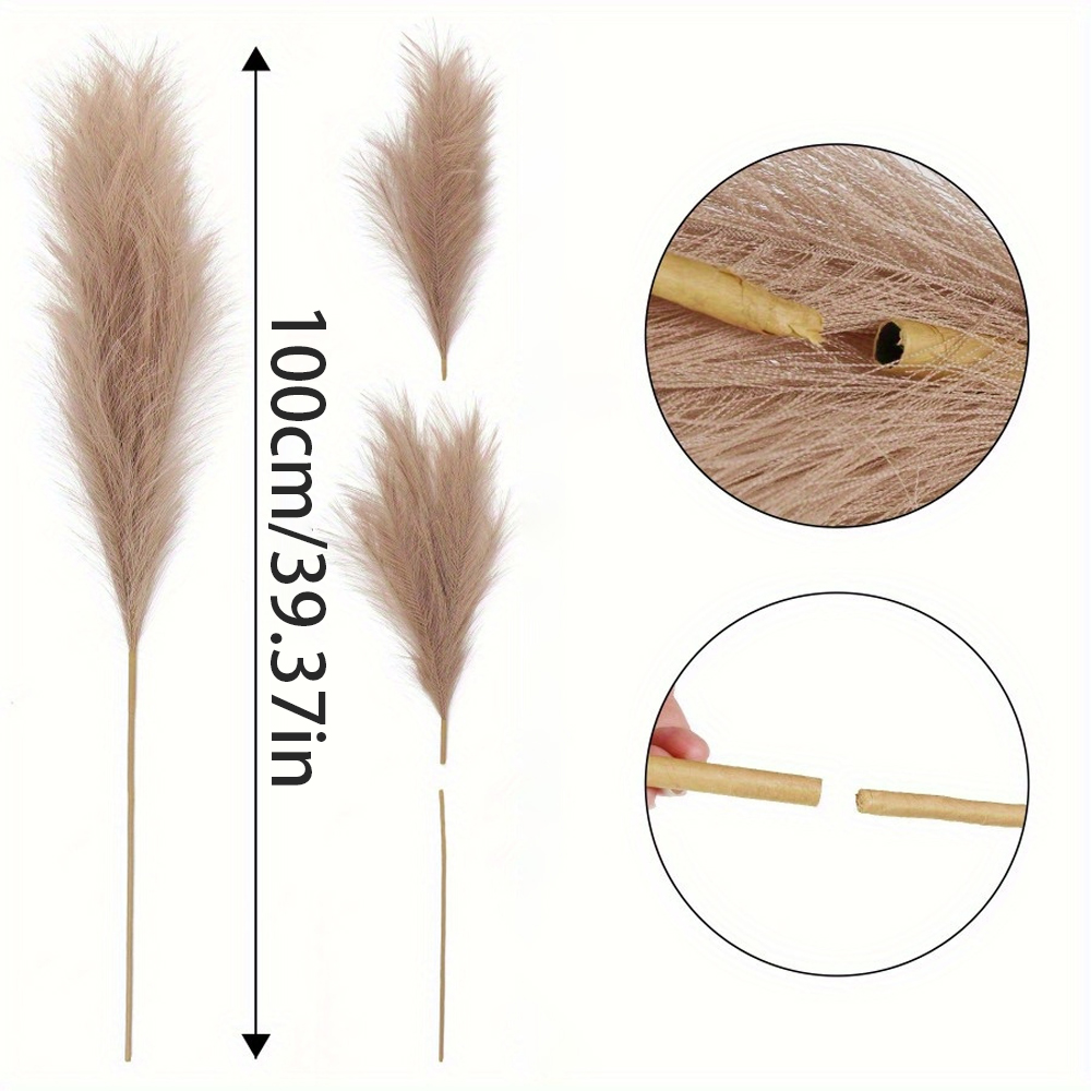 39 Inch Large Pampas Grass Art - Centerpiece Vase Tall 评论和价格