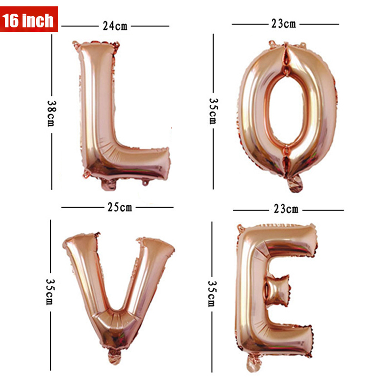 16 32 40 Inch Foil Letter Ball - Wedding Z 评论和价格