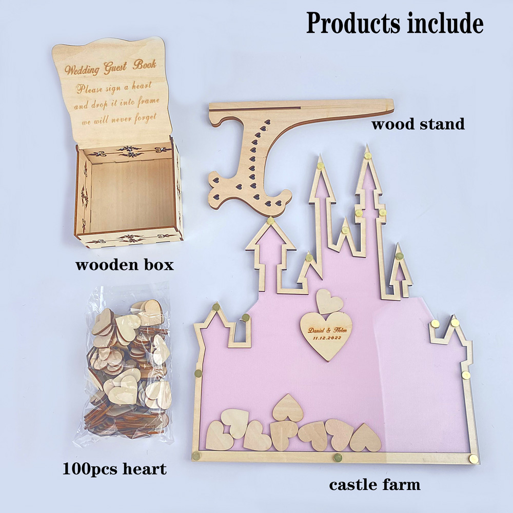 Personalized  Castle Guest Boo - Wedding Favor Box 评论和价格